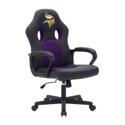 Imperial NFL Vision Faux Leather/Mesh High-Back Computer Gaming Chair, Minnesota Vikings