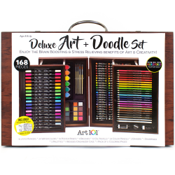 Art 101 Deluxe Art and Doodle Wood 168-Piece Art Set