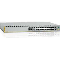 Allied Telesis AT-X510-28GSX-80 Layer 3 Switch - Manageable - 1000Base-X, 10GBase-X - 3 Layer Supported - 24 SFP Slots - Rack-mountable - 1 Year Limited Warranty