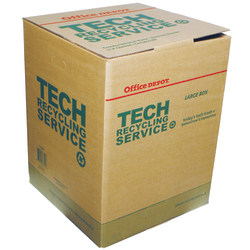 Tech Recycling Box, Large, 24"H x 18"W x 18"D