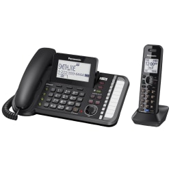 Panasonic® Link2Cell DECT 6.0 Conference Phone With 1 Corded And 1 Cordless Handset, KX-TG9581