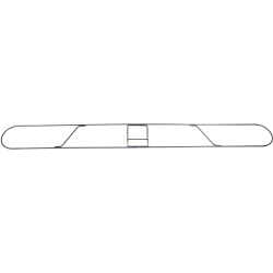 Genuine Joe Clip-on Long Dust Mop Frame - Rust Resistant, Clip, Galvanized - Metallic - 1 Each
