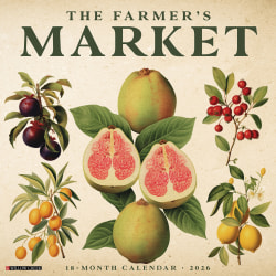 2026 Willow Creek Press Scenic Monthly Wall Calendar, 12" x 12", Farmer's Market, January To December, 51108