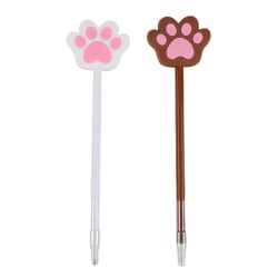 Office Depot® Brand Ballpoint Pen With Topper, Medium Point, 1.0 mm, Assorted Barrel Colors, Black Ink, Paw Print