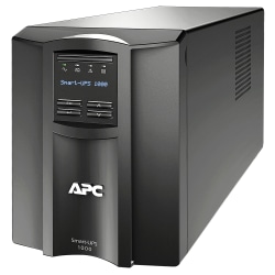 APC® Smart-UPS 8-Outlet Standalone Tower Uninterruptible Power Supply, 1,000VA/700 Watts, SMT1000C