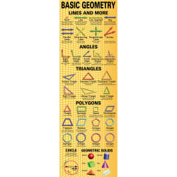 McDonald Publishing Basic Geometry Colossal Poster, 68" x 22"