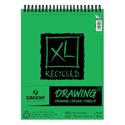 Canson XL Drawing Pads, 11" x 14", 60 Sheets Per Pad, Pack Of 2 Pads