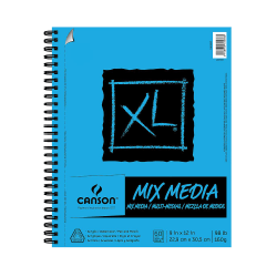 Canson XL Mix Media Pads, 9" x 12", 60 Sheets, Pack Of 2