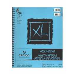 Canson XL Mix Media Pads, 11" x 14", 60 Sheets, Pack Of 2