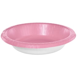 Amscan Paper Bowls, 20 Oz, New Pink, 20 Bowls Per Box, Case Of 5 Boxes