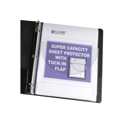 C-Line - Secure sheet protector - expanding - for Letter - capacity: 200 sheets - clear (pack of 10)