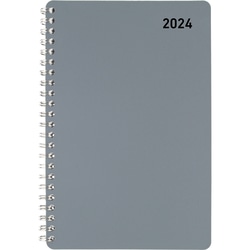 2024 Office Depot® Brand Weekly/Monthly Appointment Book, 4" x 6", Silver, January to December 2024 , OD710430