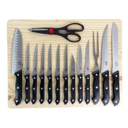 Gibson Home Wildcraft Cutlery Set, Black