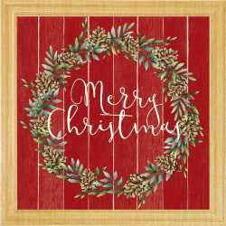 Timeless Frames® Holiday Art, 14" x 14", Merry Christmas Wreath
