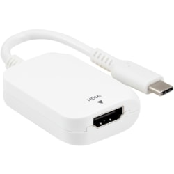 Ativa® USB-C-to-HDMI™ Adapter Cable, 6.5", White, 41511