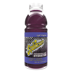 Sqwincher Ready-To-Drink Electrolyte Replenishment, Grape, 20 Oz Wide-Mouth Bottle, 24 Per Case