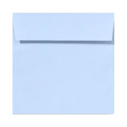 LUX Square Envelopes, 5 1/2" x 5 1/2", Peel & Press Closure, Baby Blue, Pack Of 50