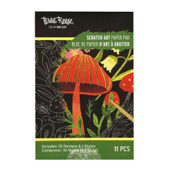 Brea Reese Mini Scratch Art Pad Set, Woodlands, 3-1/2" x 5-1/2", Total Qty 1
