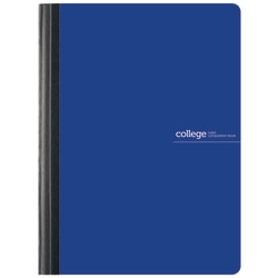 Office Depot® Brand Poly Composition Book, 7 1/2" x 9 3/4", College Ruled, 80 Sheets, Blue