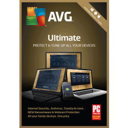 Avast AVG Ultimate 2019 Unlimited, For PC/Mac®, Product Key