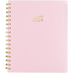 2024-2025 AT-A-GLANCE® Harmony 13-Month Weekly/Monthly Planner, 7" x 8-3/4", Pink, January 2024 To January 2025, 1099-805-27