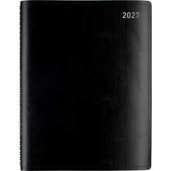 Office Depot Brand Weekly Monthly Planner, 8" x 11", Black, January 2027 to December 2027, OD71080027