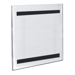Azar Displays Magnetic Sign Holders, 7" x 5", Clear, Pack Of 10 Holders