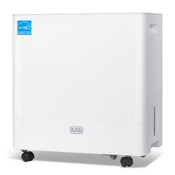 BLACK+DECKER Portable Dehumidifier, 36 Pint, Up To 3,000 Sq. Ft. Coverage, 10.56-Pint Bucket, White, Total Quantity 1