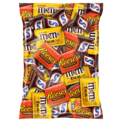 M&M's Peanut, Snickers And Reese's Minis Candy Variety Mix, 53 Oz, Total Qty 1