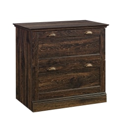 Sauder® Barrister Lane 33"W 2-Drawer Lateral File Cabinet, Iron Oak