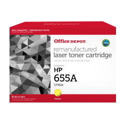 Office Depot® Brand Remanufactured Yellow Toner Cartridge Replacement For HP CF452A, OD655AY