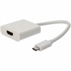 AddOn USB 3.1 (C) Male to HDMI Female White Adapter, USBC2HDMIW