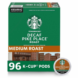 Starbucks® K-Cup Decaf Pike Place Roast Coffee, 12434952CT