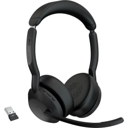 Jabra Evolve2 55 Headset - Stereo - Wireless - Bluetooth - 98.4 ft - 20 Hz to 20 kHz - On-ear - Binaural - 2559999999901
