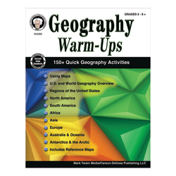 Mark Twain Media Geography Warm-Ups, Grades 5-8