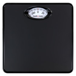 Health O Meter 995118080M Compact Rotating-Dial Scale, 1-3/4"H x 9-3/4"W x 9-3/4"D, Black