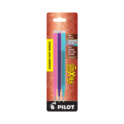 Pilot® FriXion® Erasable Ink Pen Refills, Fine Point, 0.7mm, Assorted Inks, Pack Of 3