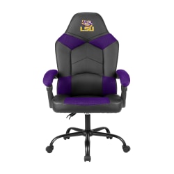 Imperial NCAA Adjustable Oversized Vinyl High-Back Office Task Chair, Louisiana State University