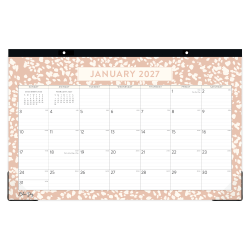 2027 Blue Sky Natalya Monthly Desk Pad Planning Calendar, 17x11, 0%, Natalya Theme, Jan-Dec, RY27