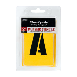 Chartpak Pickett Painting Stencils, Numbers/Letters, 2"