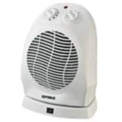 Optimus H-1382 Space Heater - Electric - 750 W to 1500 W - 200 Sq. ft. Coverage Area - 120 V AC - Portable - White