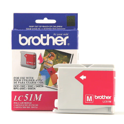 Brother® LC51 Magenta Ink Cartridge, LC51M
