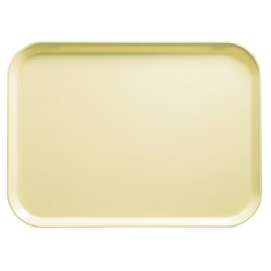 Cambro Camtray Rectangular Serving Trays, 15" x 20-1/4", Lemon Chiffon, Pack Of 12 Trays