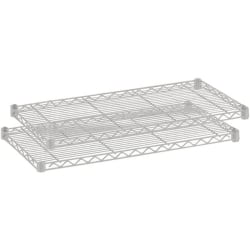 Safco Extra Shelf Pack - 48" Width x 18" Depth x 1.5" Height - 2 x Shelf(ves) - 1250 lb Load Capacity - Gray - Powder Coated - Steel