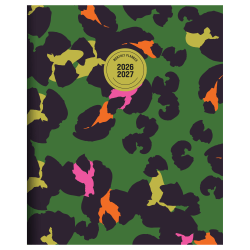 2026-2027, TF Publishing  Lucky Leopard Large Monthly Planner, 11" x 9", July 2026 to June 2027