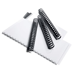 Office Depot® Brand Comb Binding Spines, 1" Comb Size, Pack Of 25, Black
