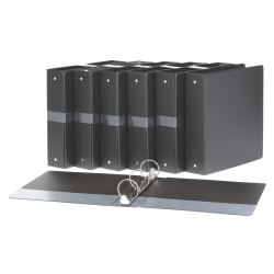 Just Basics® Economy Reference Binders, 2" Rings, Black, Set Of 12 Binders