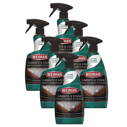 WEIMAN® Granite Cleaner and Polish, Citrus Scent, 24 oz Spray Bottle, 6/Carton