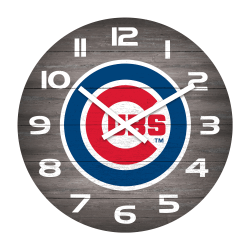 Imperial MLB Weathered Wall Clock, 16", Chicago Cubs