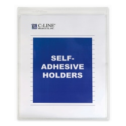C-Line® Self-Adhesive Seal Shop Ticket Holders, 9" x 12", Box Of 50